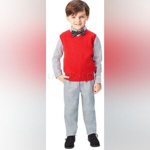 Andy & Evan Red and Gray Matching Set